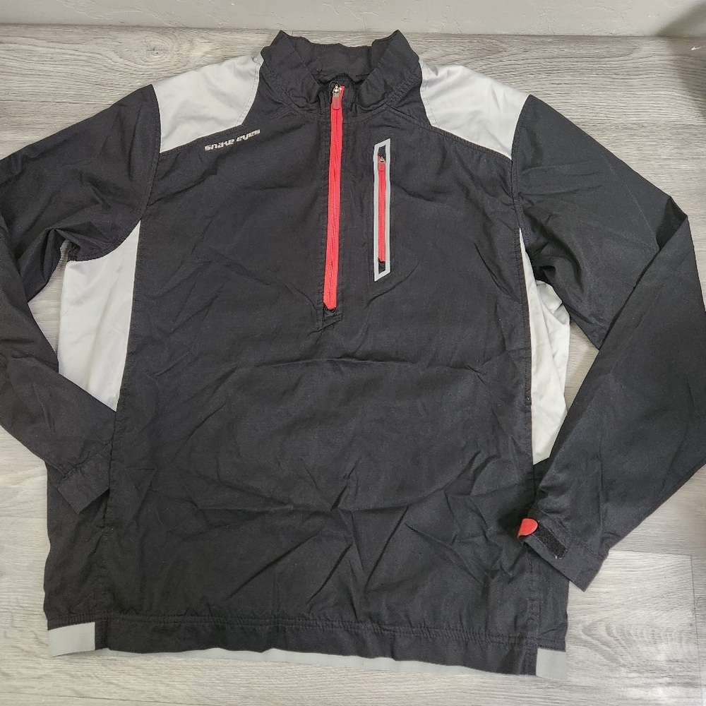 Snake Eyes Weather 18 Black Jacket Size M Lightweight Gold Outdoor‎ Windbreaker